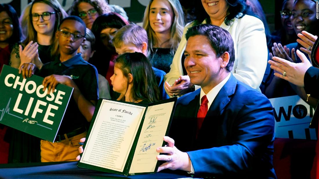 DeSantis signs Florida’s 15-week abortion ban into legislation