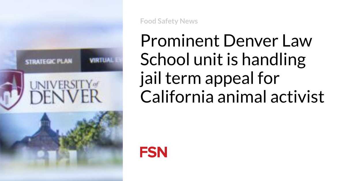 Popular Denver Regulation College unit is handling jail term appeal for California animal activist
