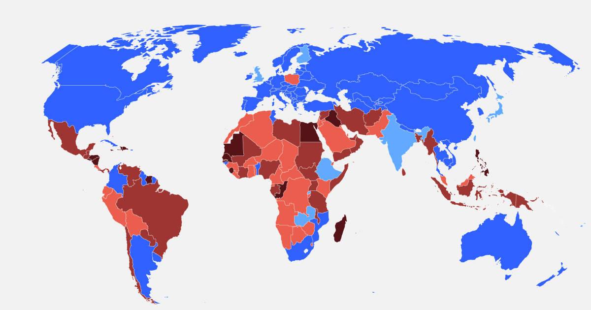 In what nations around the world is abortion legal?