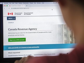 The CRA website homepage.