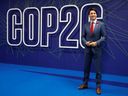 Prime Minister Justin Trudeau attends the UN Climate Change Conference in Glasgow in 2021.
