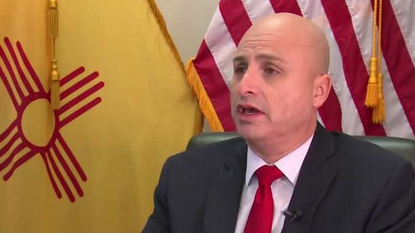 New Mexico Lawyer Normal Hector Balderas demonstrates on his two terms