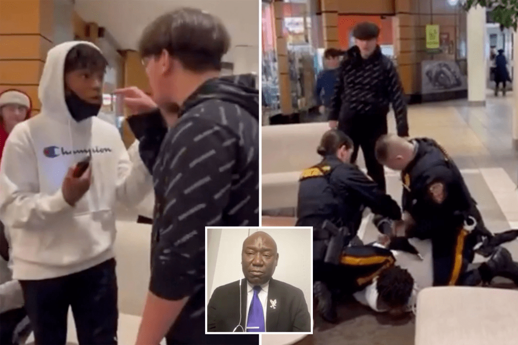 Law firm Ben Crump phone calls for NJ cops that handcuffed black teen in shopping mall battle be fired